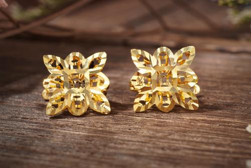 Gold Stud Earrings